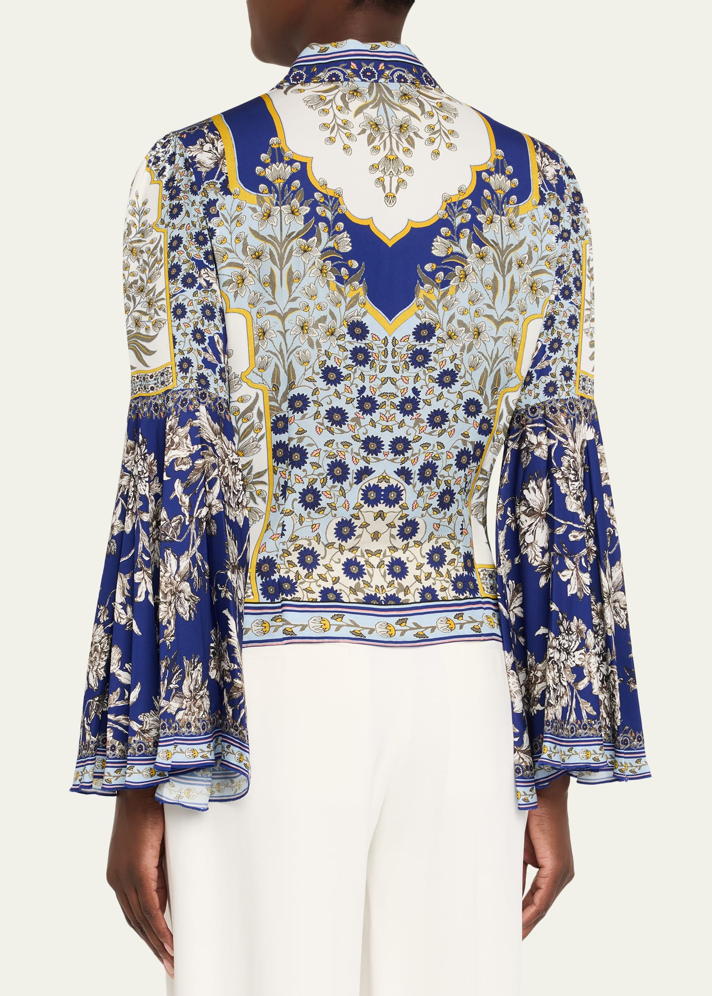 Willa Forevermore Fitted Bell-Sleeve Placket Top - 3