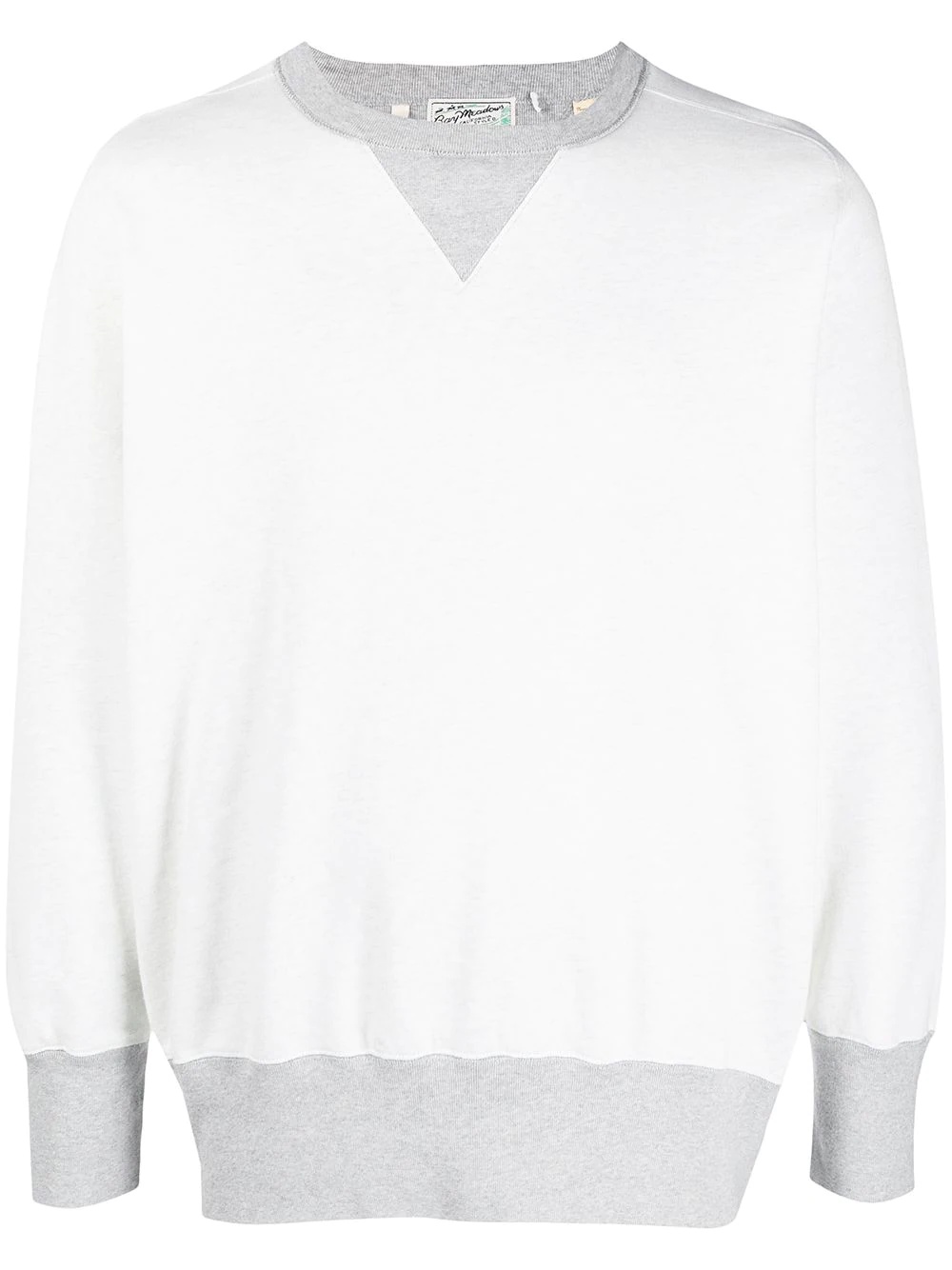 colour-block cotton sweatshirt - 1