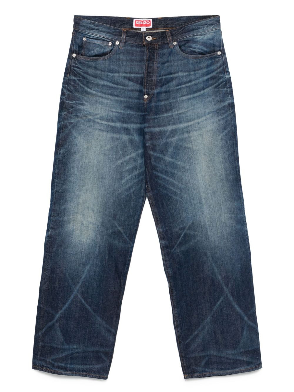 FADED-EFFECT JEANS - 1
