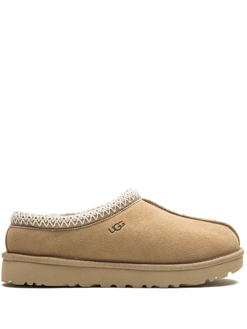 "W Tasmen Beige" suede slippers 1