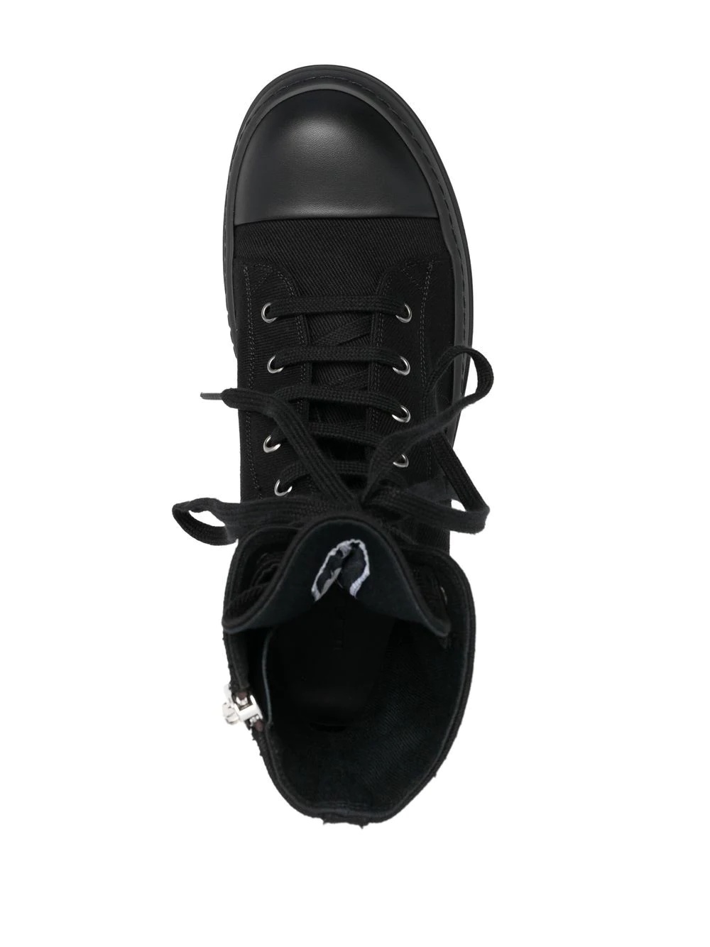 zipped high top sneakers - 4