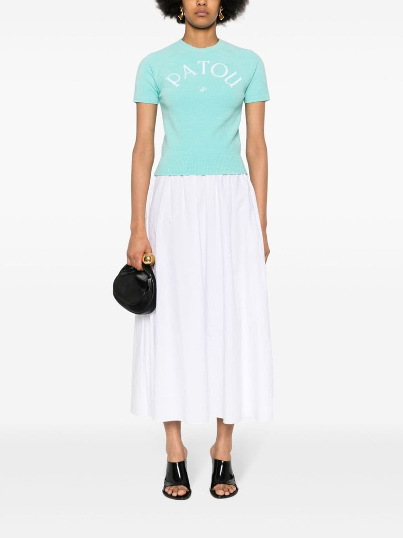 PATOU jacquard-logo knitted top outlook