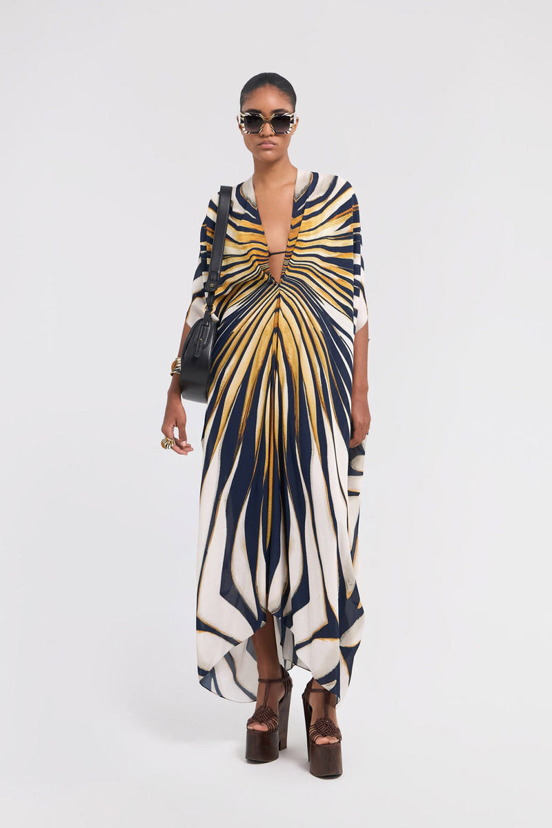 Roberto Cavalli Ray Of Gold Print Caftan outlook