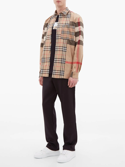 Burberry Patchwork stretch-cotton poplin shirt outlook