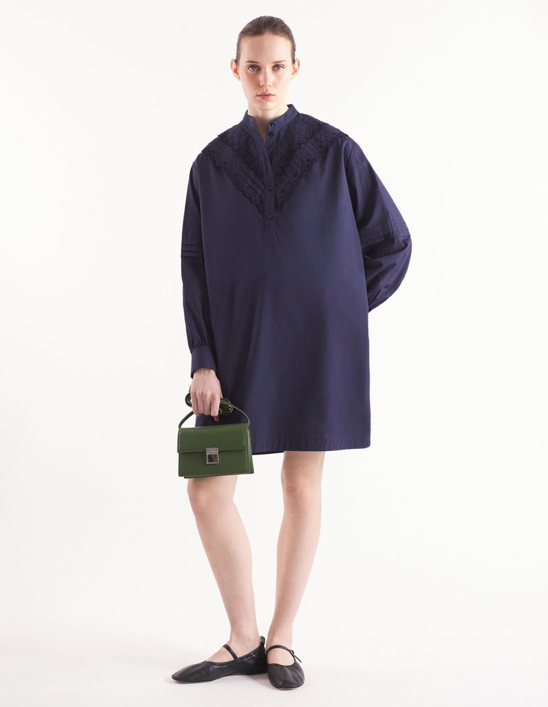 Maison Kitsuné CRAFT EMBROIDERY SHIRT DRESS outlook