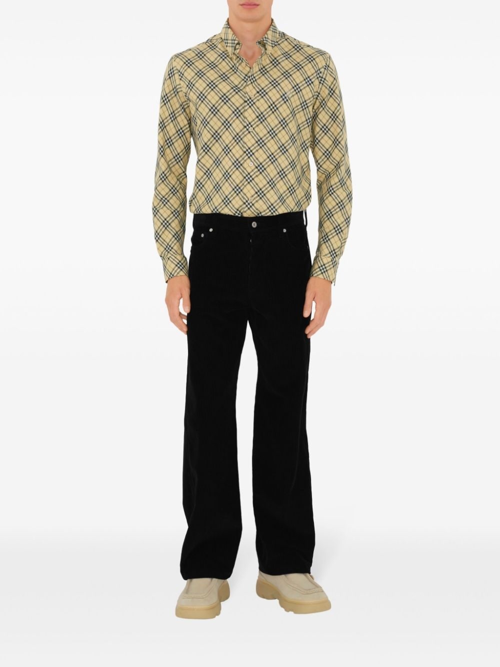 checked cotton shirt - 2