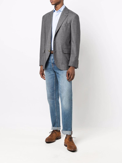 Brunello Cucinelli stripe-print cotton shirt outlook