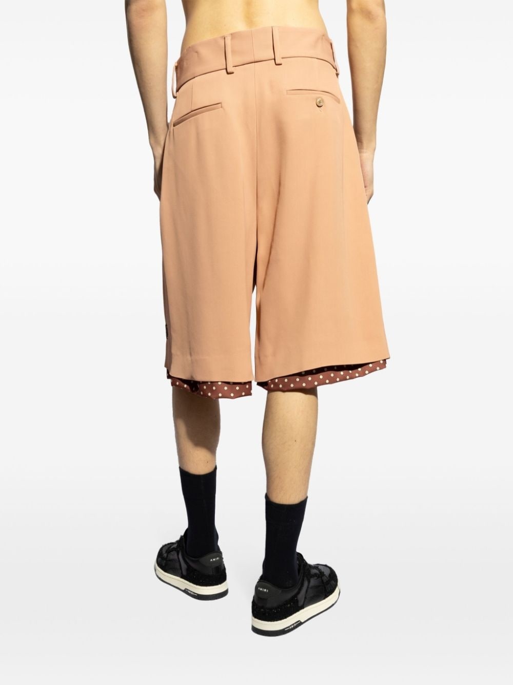 layered tailored shorts - 4