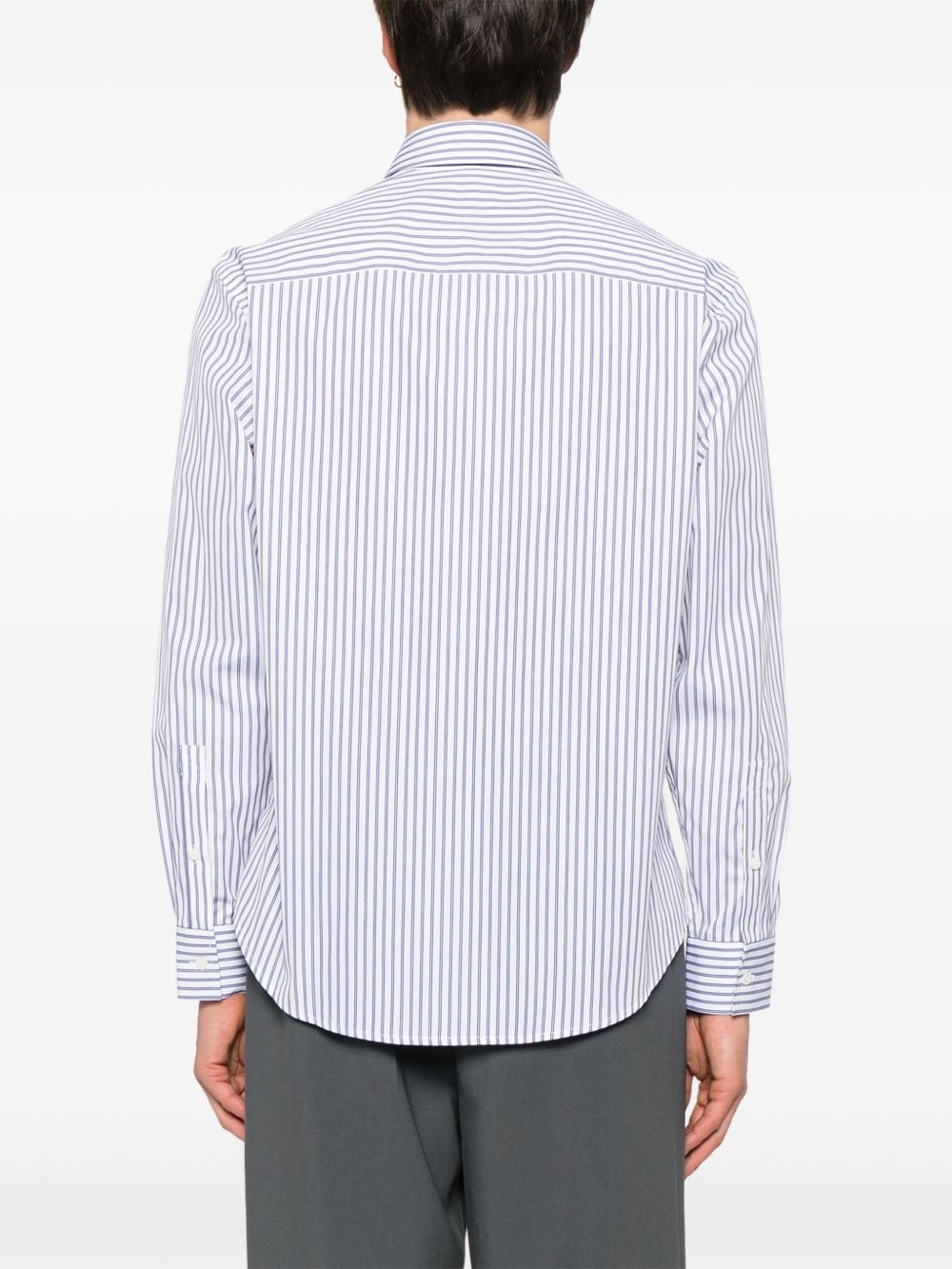 striped cotto shirt - 5