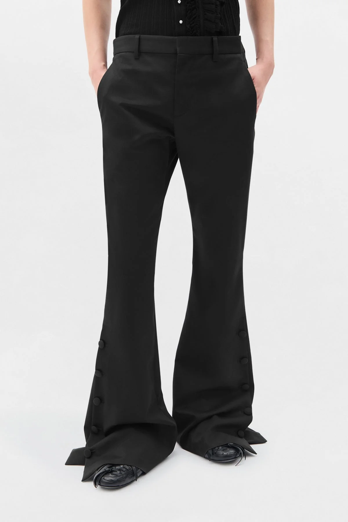 Vald Slim Fit Bootcut Trousers - 1