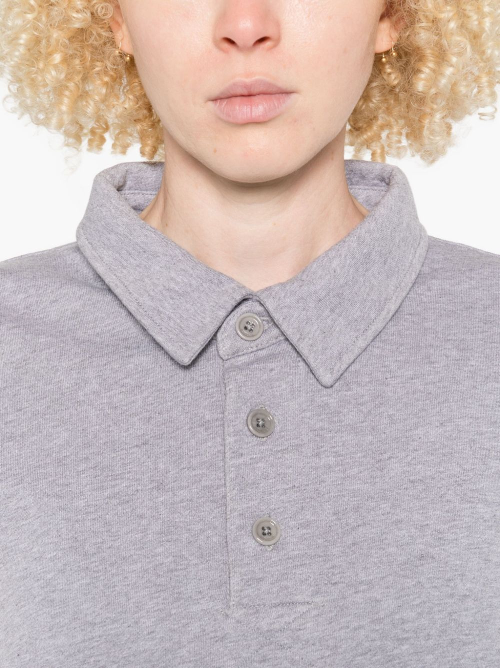 long-sleeve polo-neck top - 5