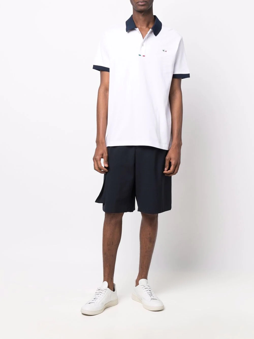 contrast-trim polo shirt - 2