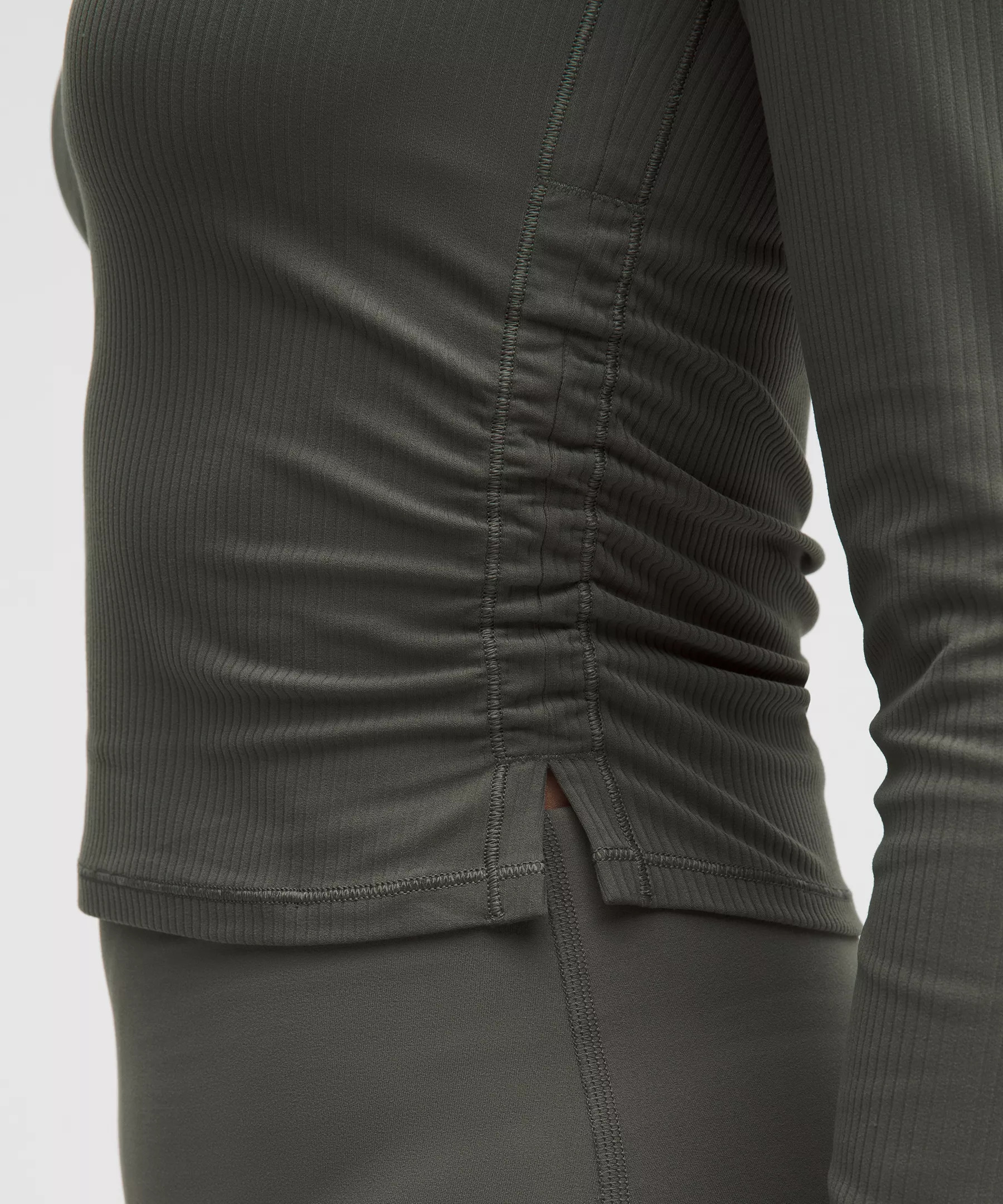 All It Takes Ribbed Nulu V-Neck Long-Sleeve Shirt *B-D Cups - 5