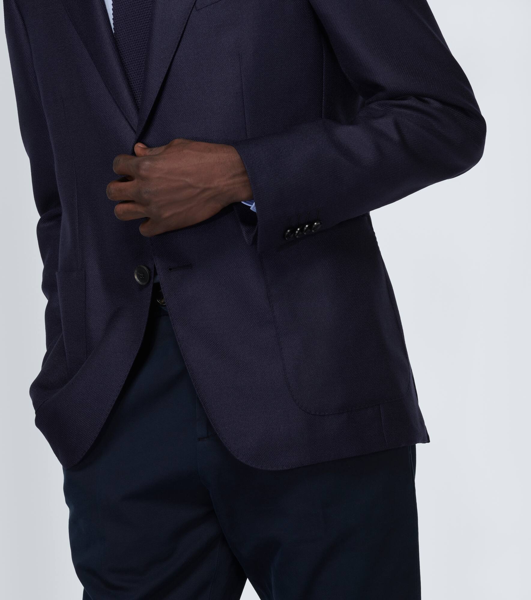 Single-breasted cashmere and silk blazer - 6