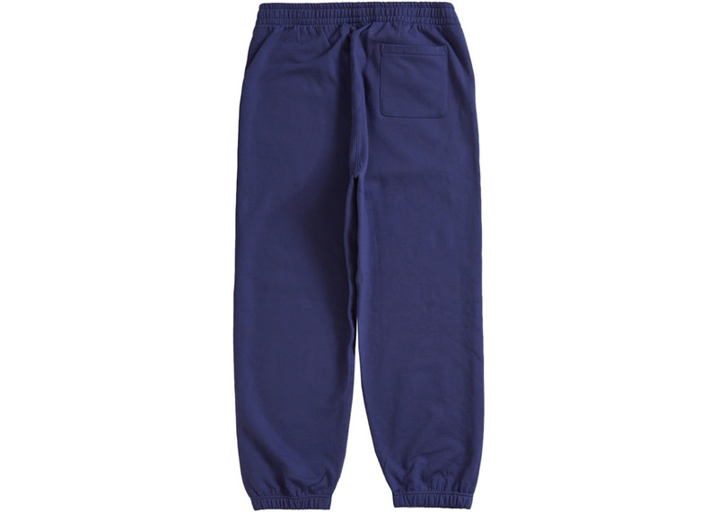 Supreme Supreme Satin Appliqué Sweatpant (FW23) Washed Navy outlook