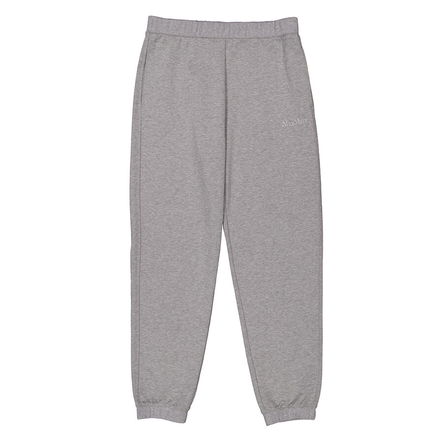 Max Mara Medium Grey Cotton Sweatpants, Size Large - 1