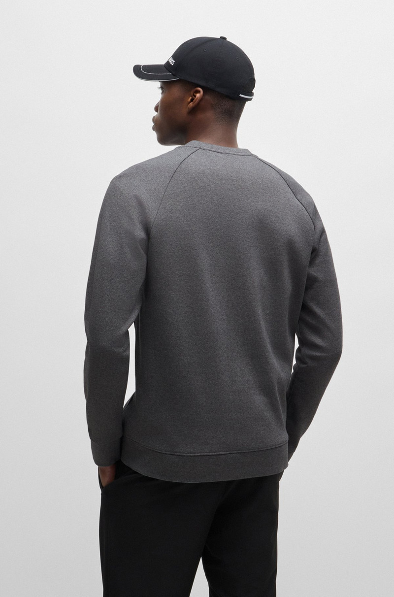 INTERLOCK-COTTON SWEATSHIRT WITH LOGO DETAIL AND CREW NECKLINE 5