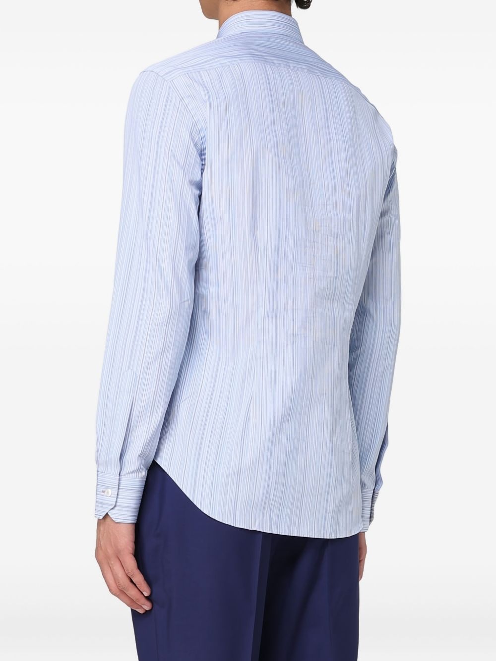 striped long-sleeved shirt - 2