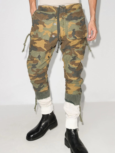 Greg Lauren camouflage cargo trousers outlook