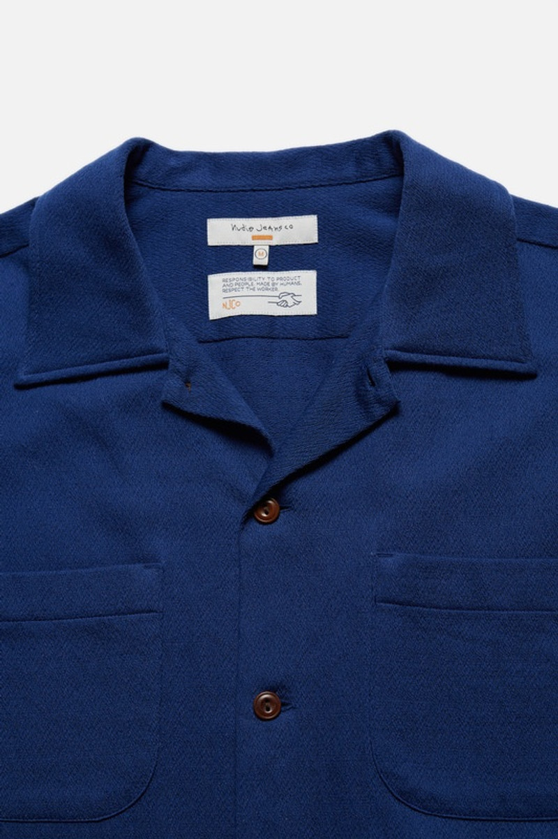 Vincent Shirt Floral French Blue 3