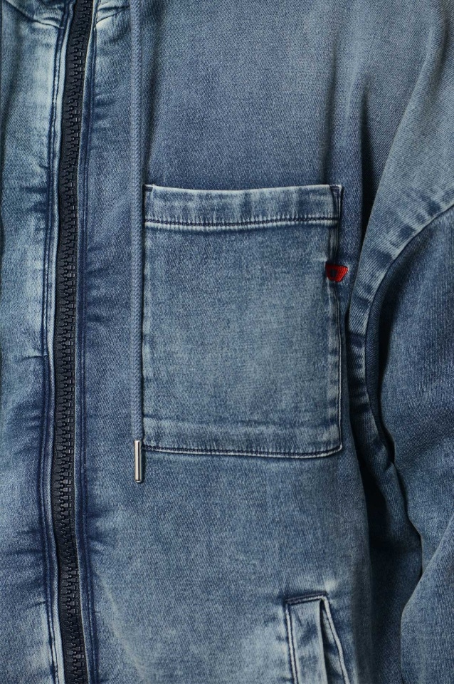 DIESEL D-HENNES JOGG | デニムブルゾン ブラック メンズ | YOOX