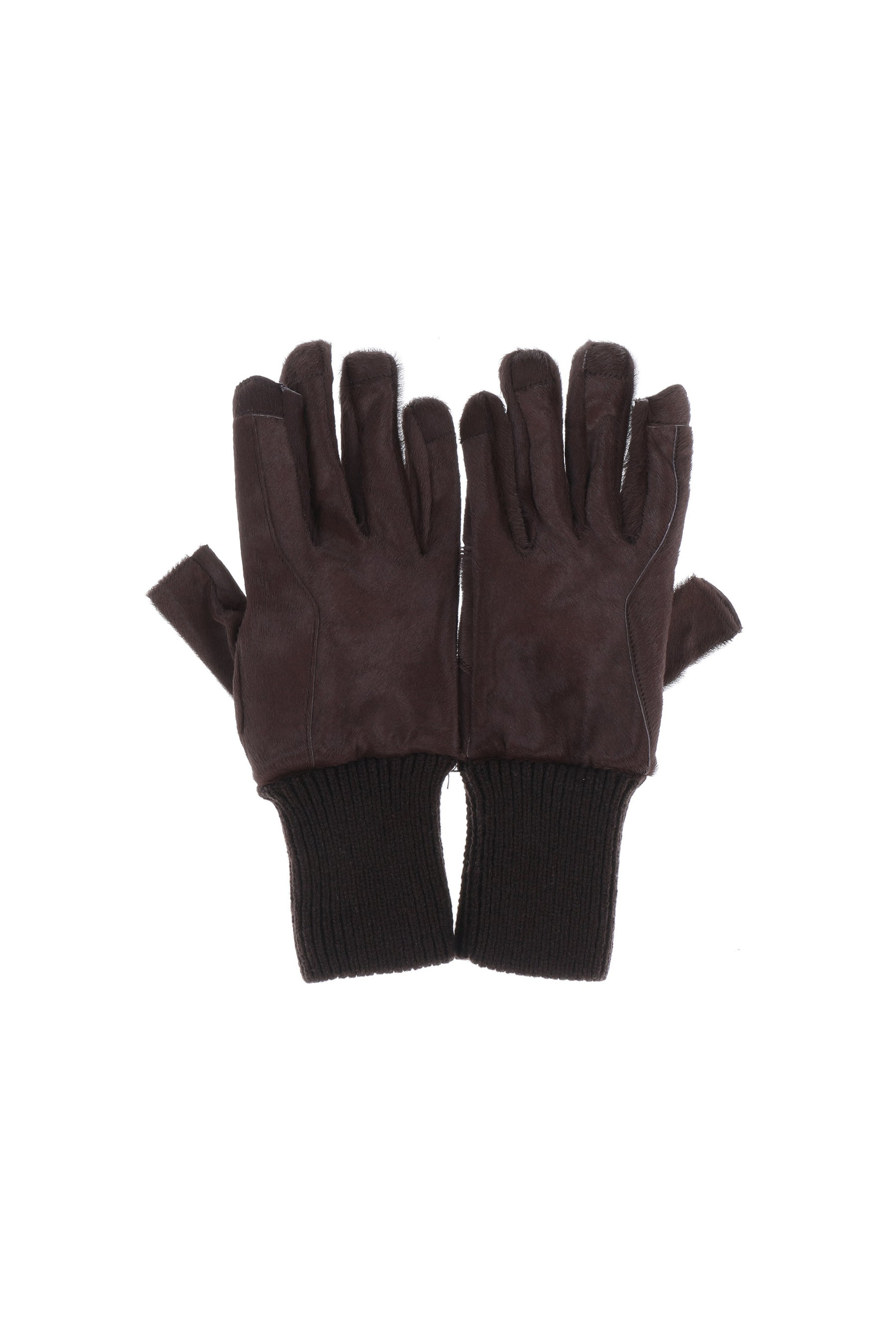 RIBCUFF GLOVES / BRW - 2