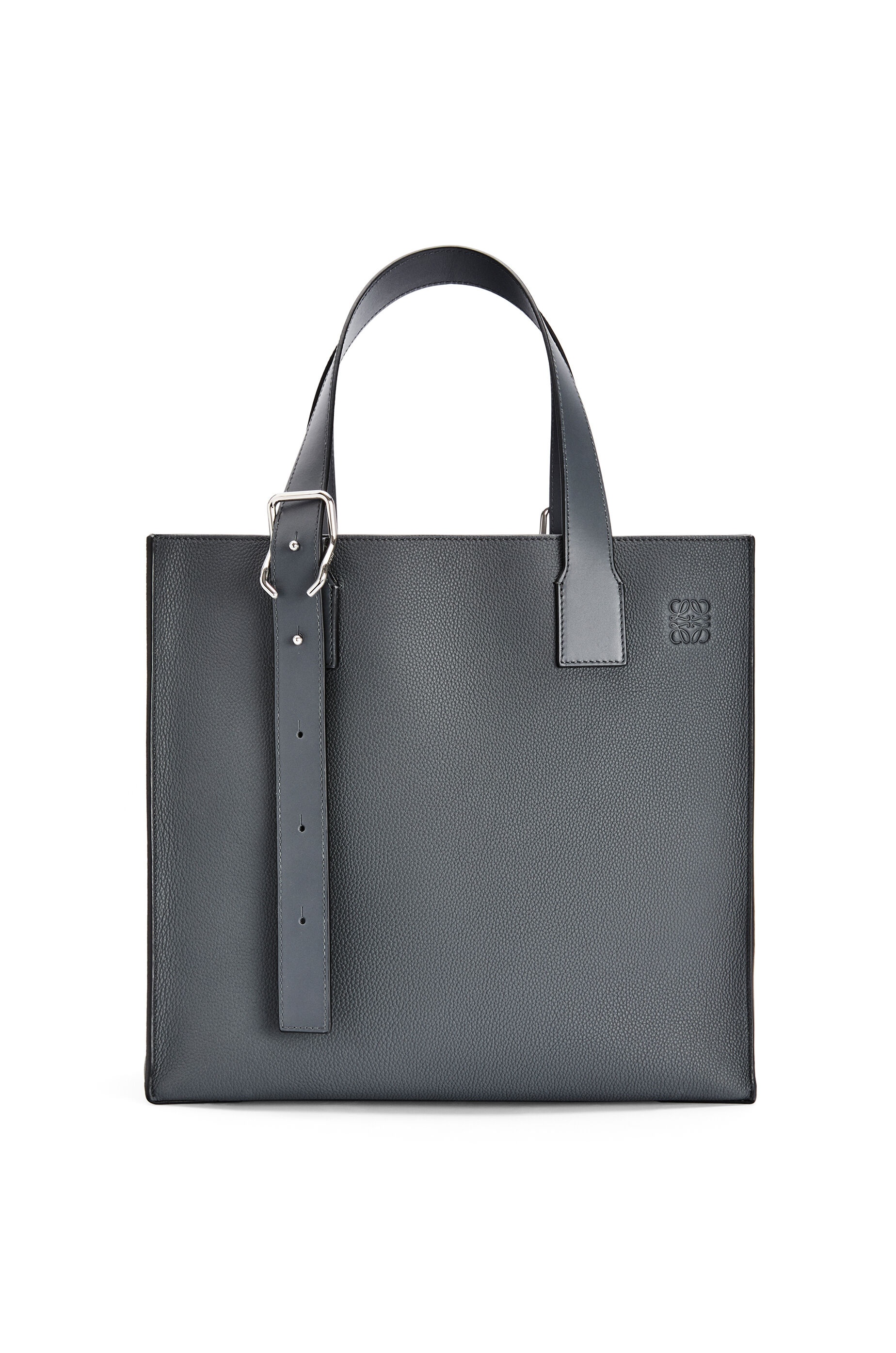 Buckle tote bag in soft grained calfskin - 1