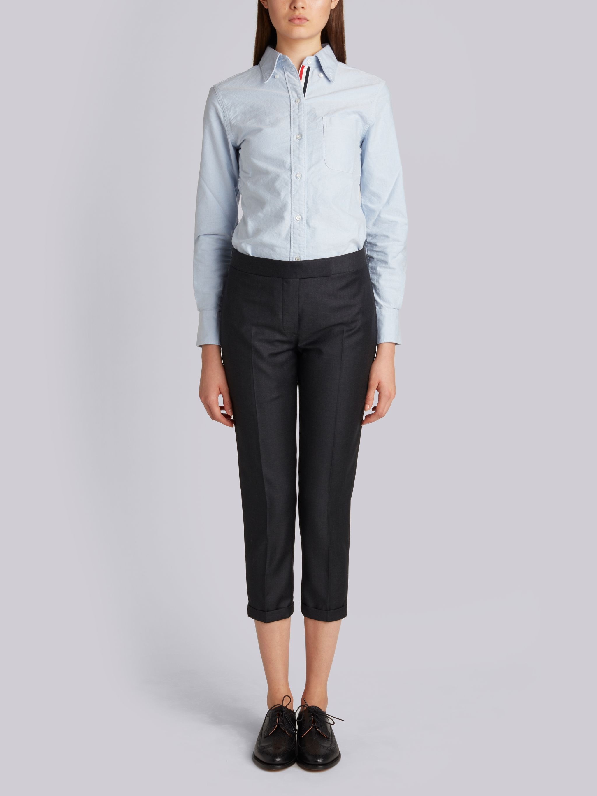 Lowrise Skinny Trouser In Super 130’s Wool Twill - 4