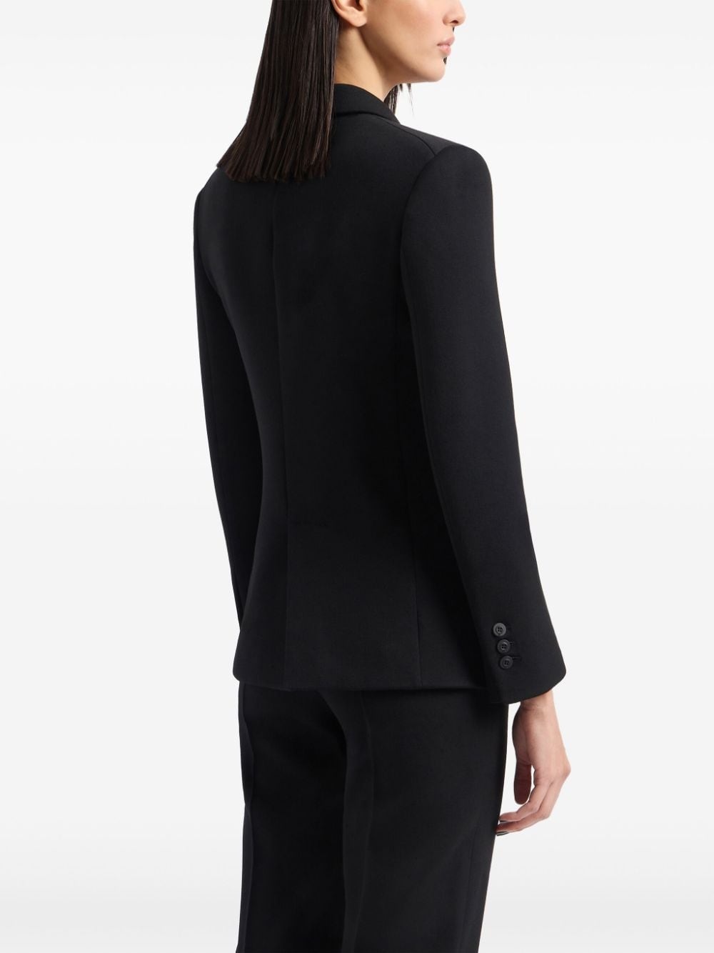 notched-lapels double-breasted blazer - 3