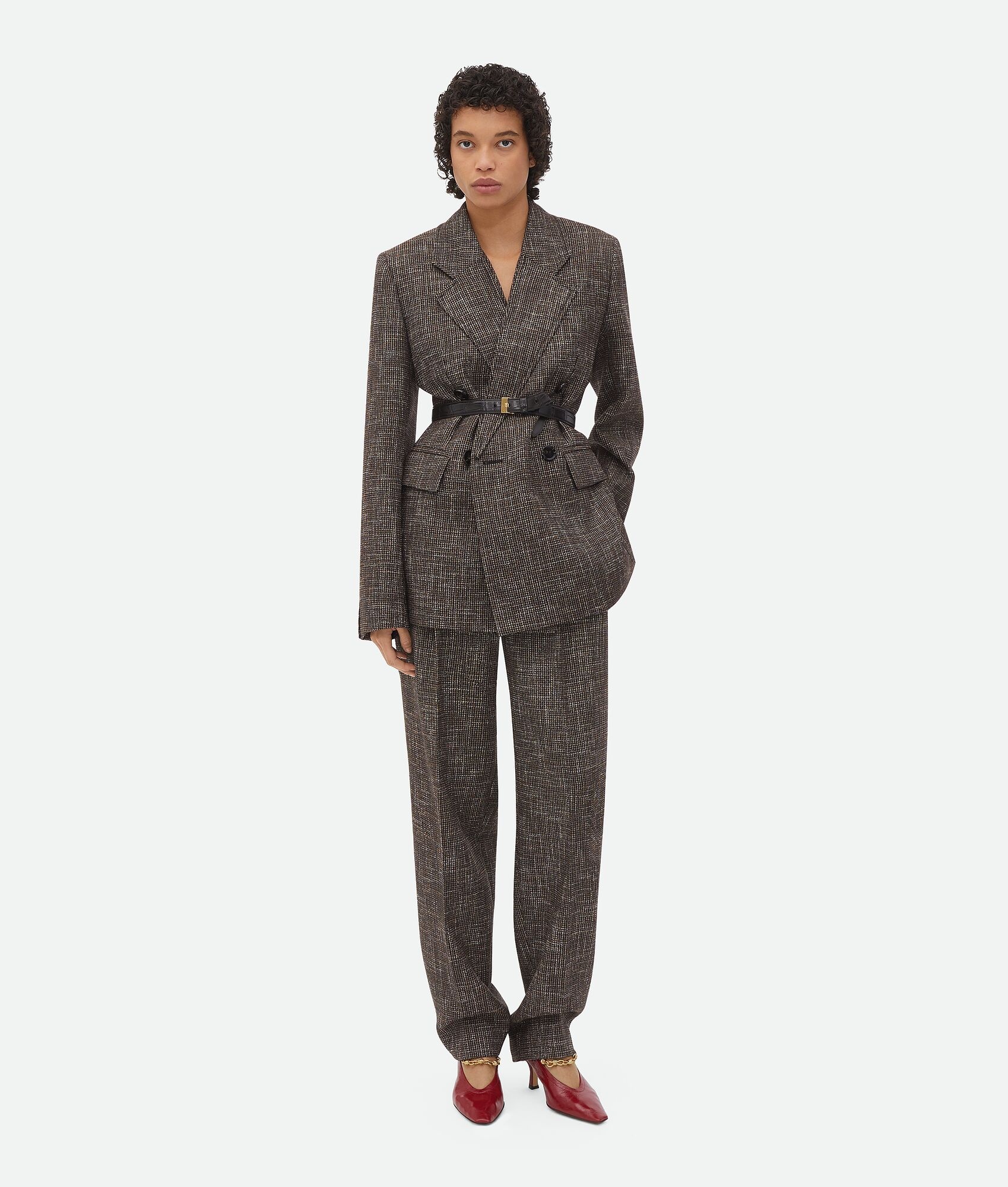 Wool And Cotton Pied De Poule Trousers - 4