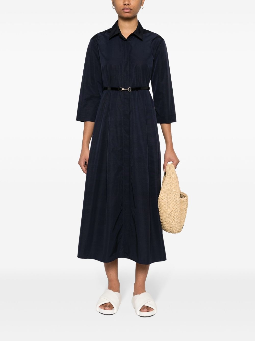 Emilia faille cotton-blend dress - 2