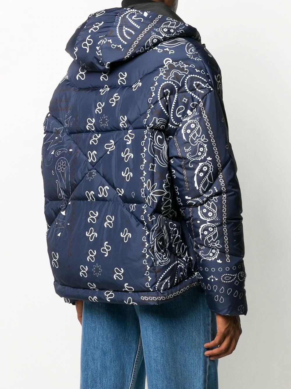 paisley print padded jacket - 5