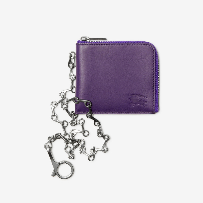 Leather B Chain Wallet 1