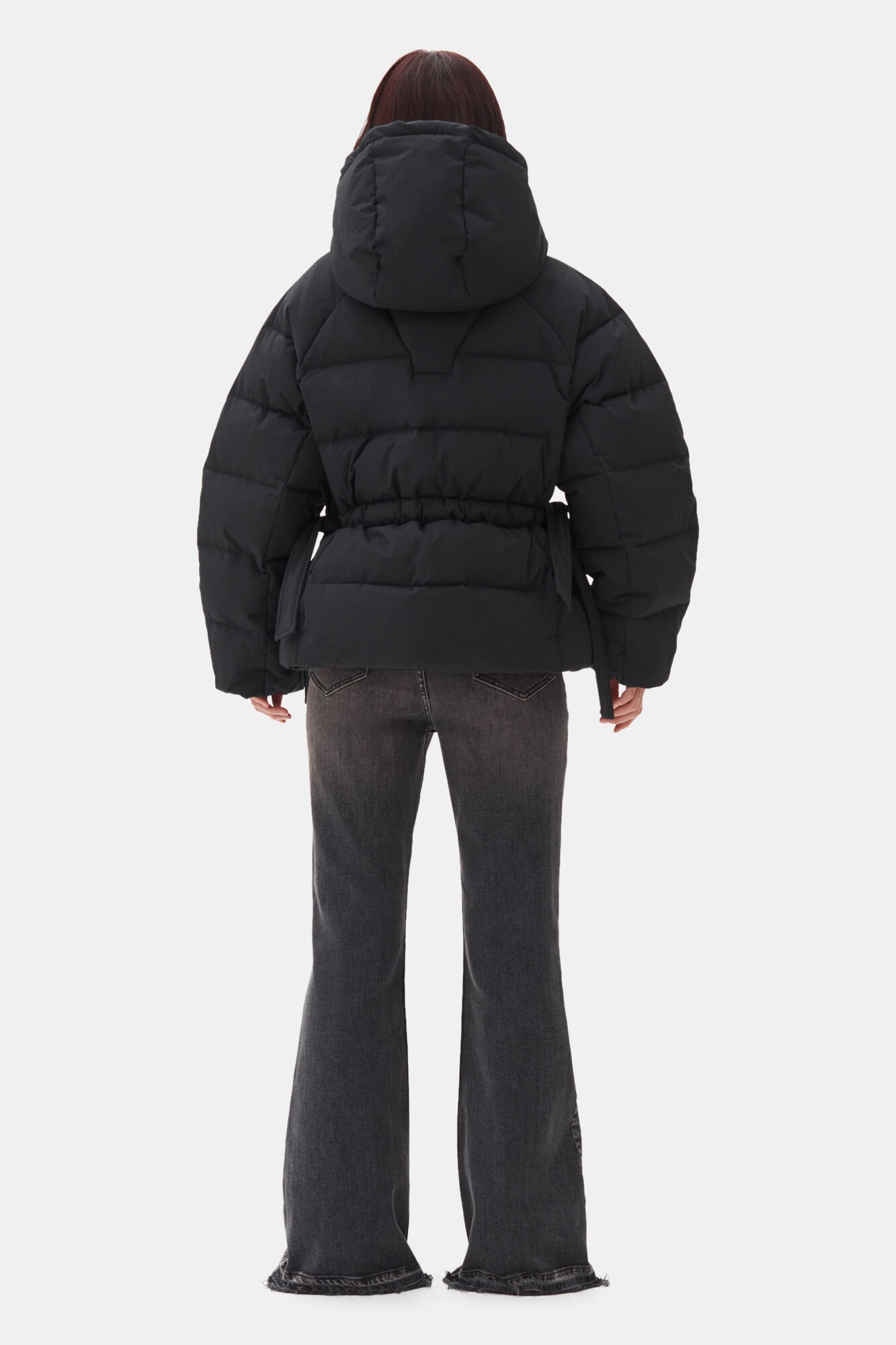 GANNI GANNI Tech Seersucker Oversized Puffer Jacket