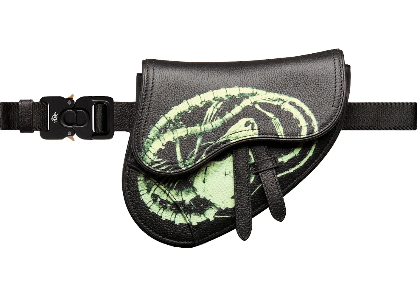 Dior x CACTUS JACK Mini Saddle Bag Black - 1