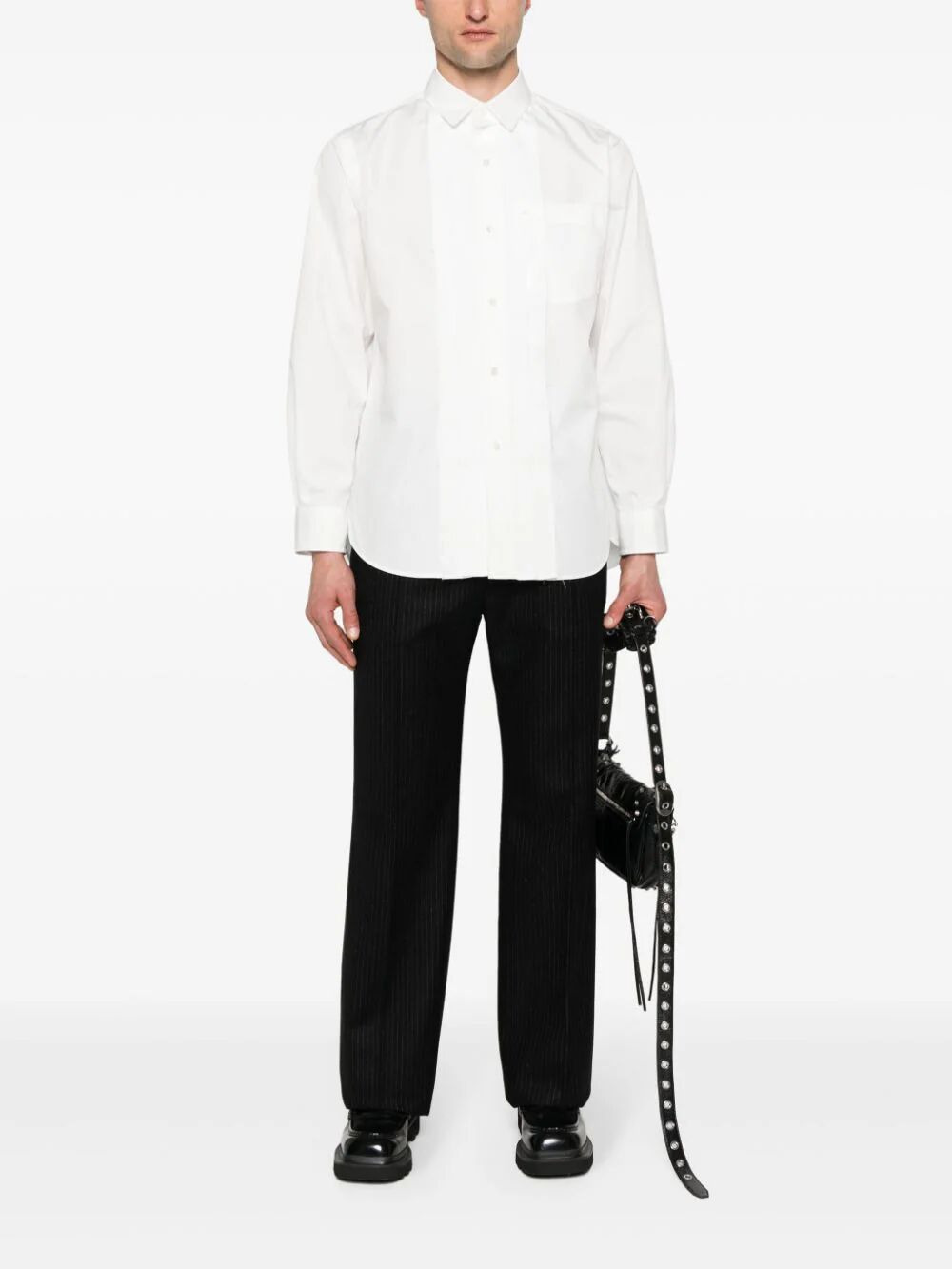 Sacai Men Cotton Poplin Shirt - 6