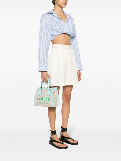 LANCEL small Summer canvas tote bag outlook