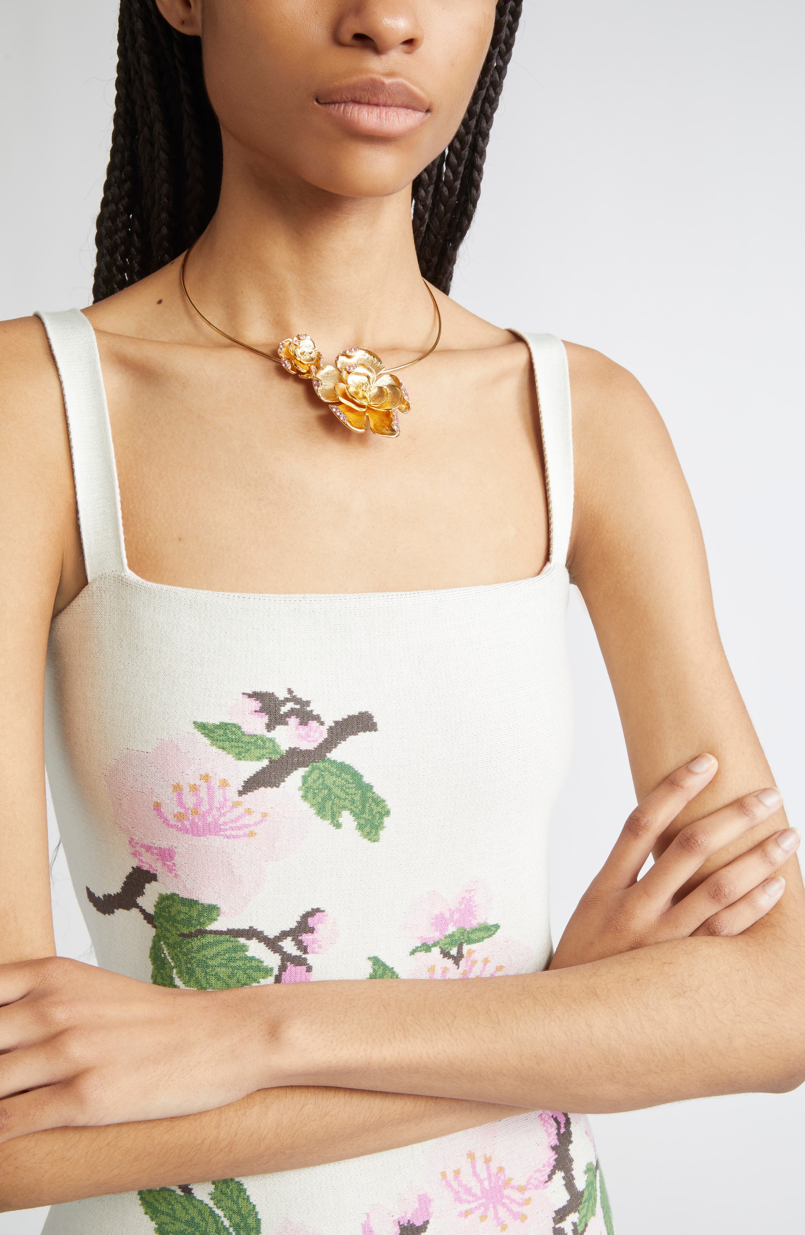 Oscar de la Renta Double Rose Necklace at Nordstrom - 4