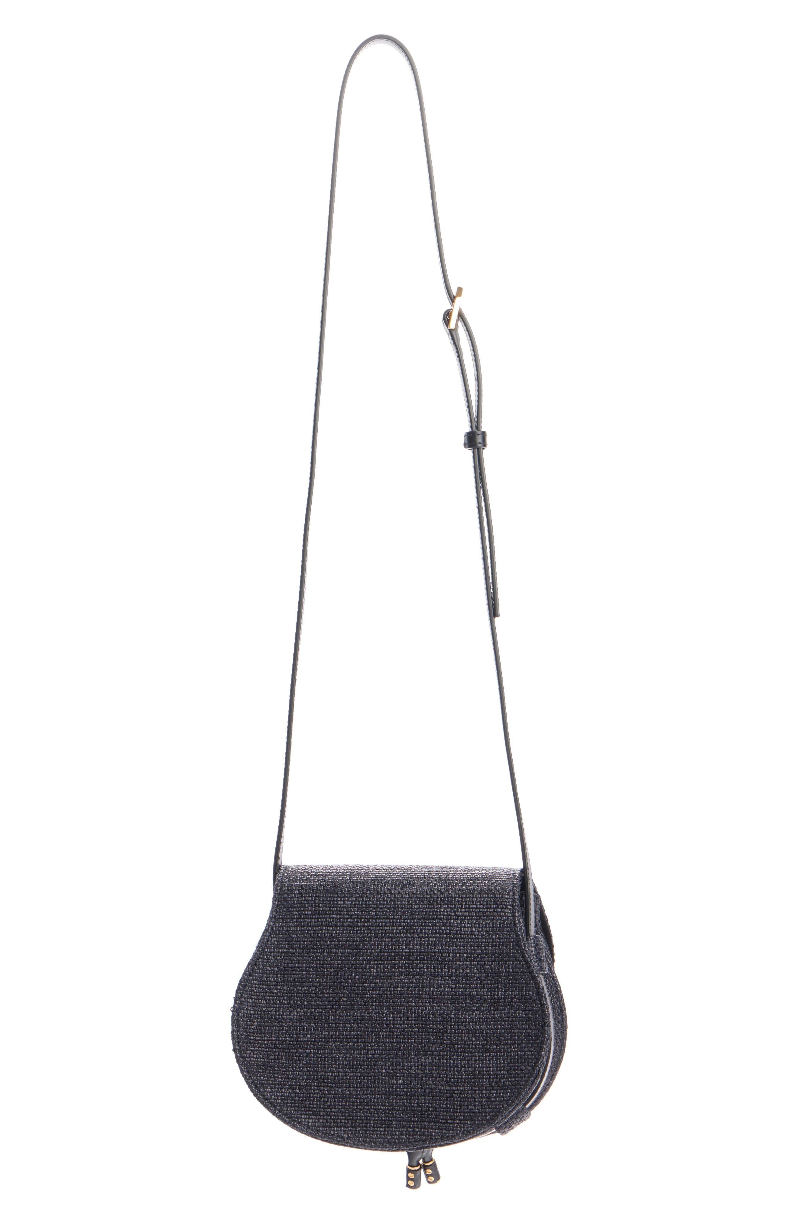 Chloé Small Marcie Woven Crossbody Bag in Black at Nordstrom - 3