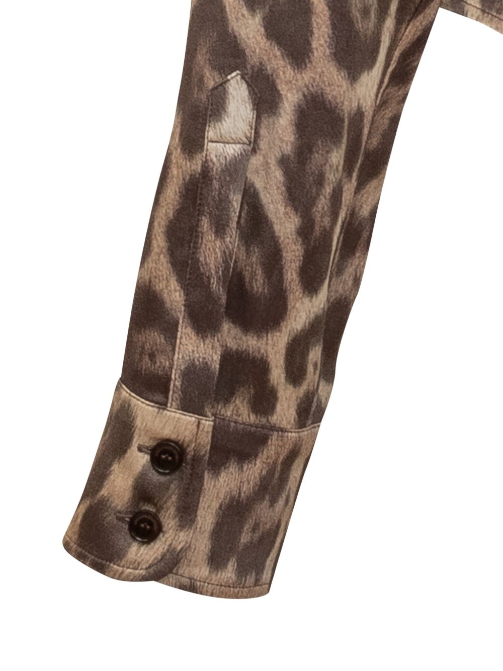 leopard-print blouse - 4