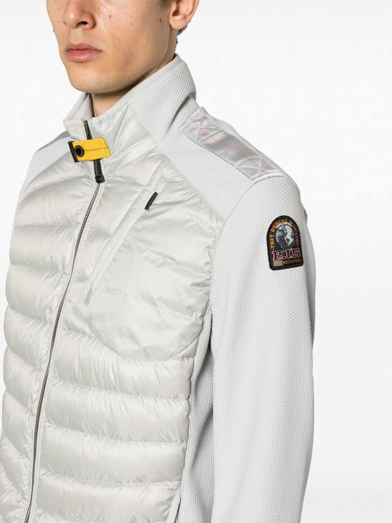 logo-patch padded jacket 5