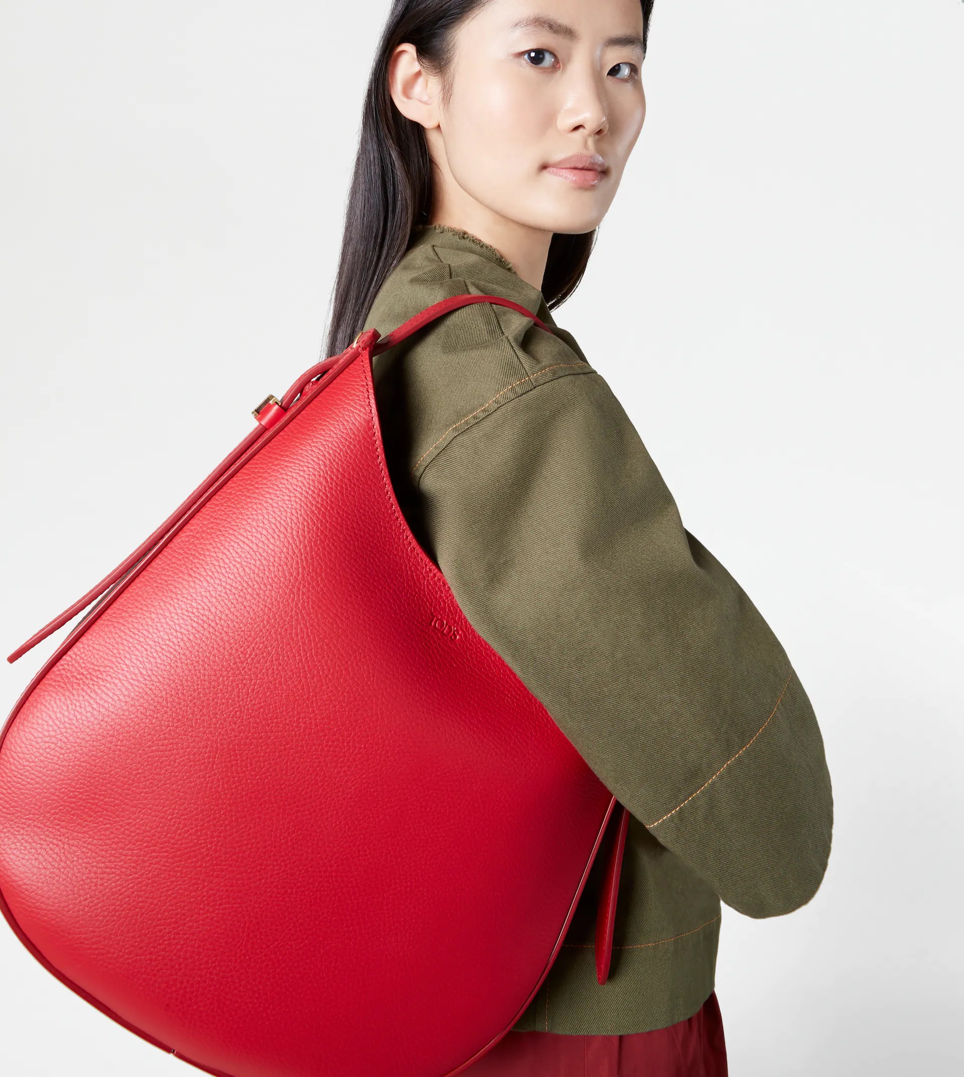 TOD'S OBOE BAG SMALL - RED - 2