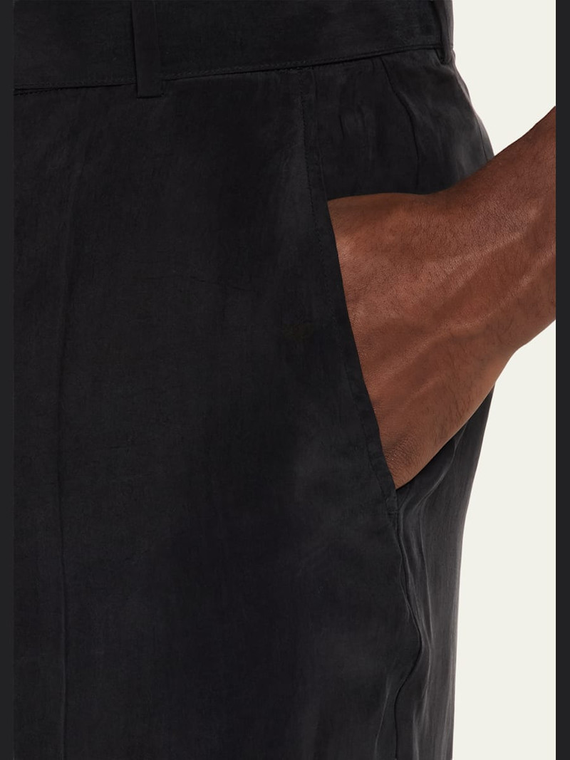 Men's Nash Japanese Cupro Wide-Leg Pants 5
