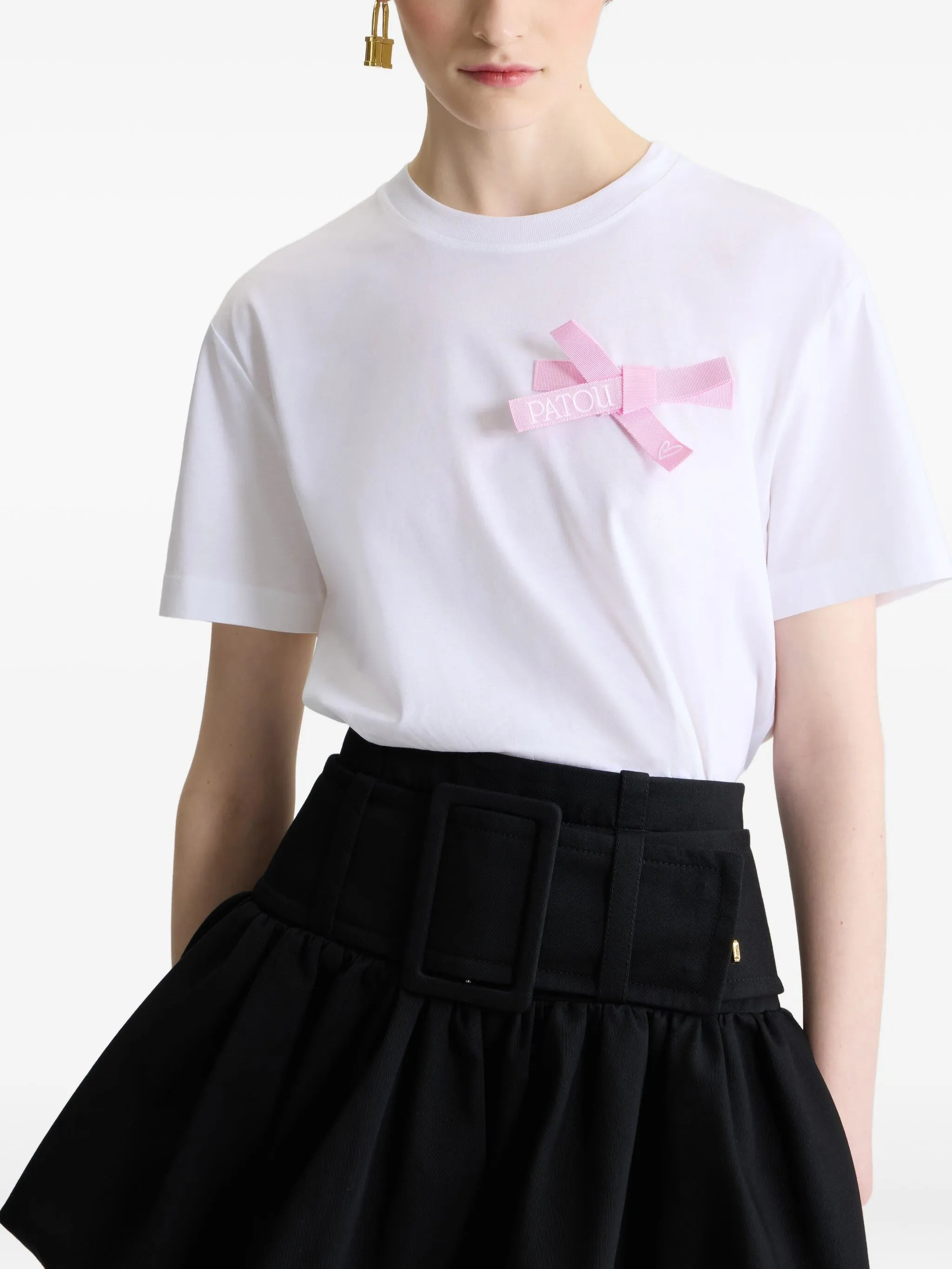Patou Bow-embellished T-shirt - 4