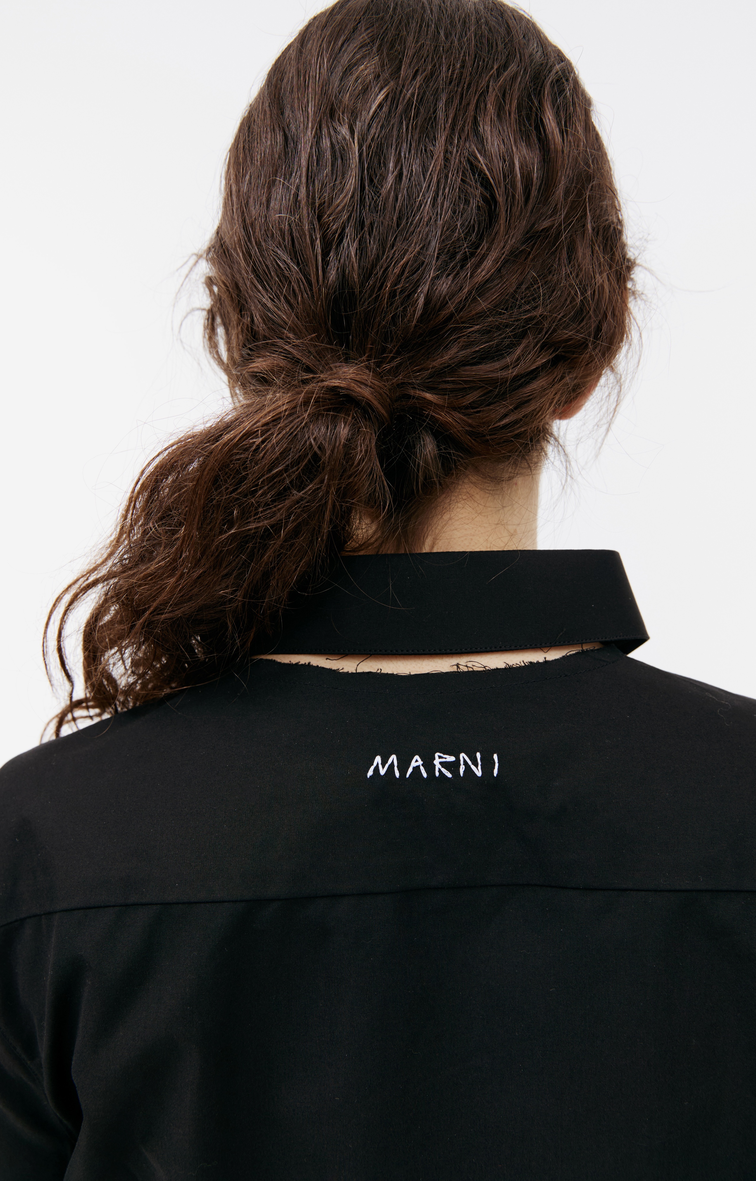 BLACK COTTON SHIRT - 3