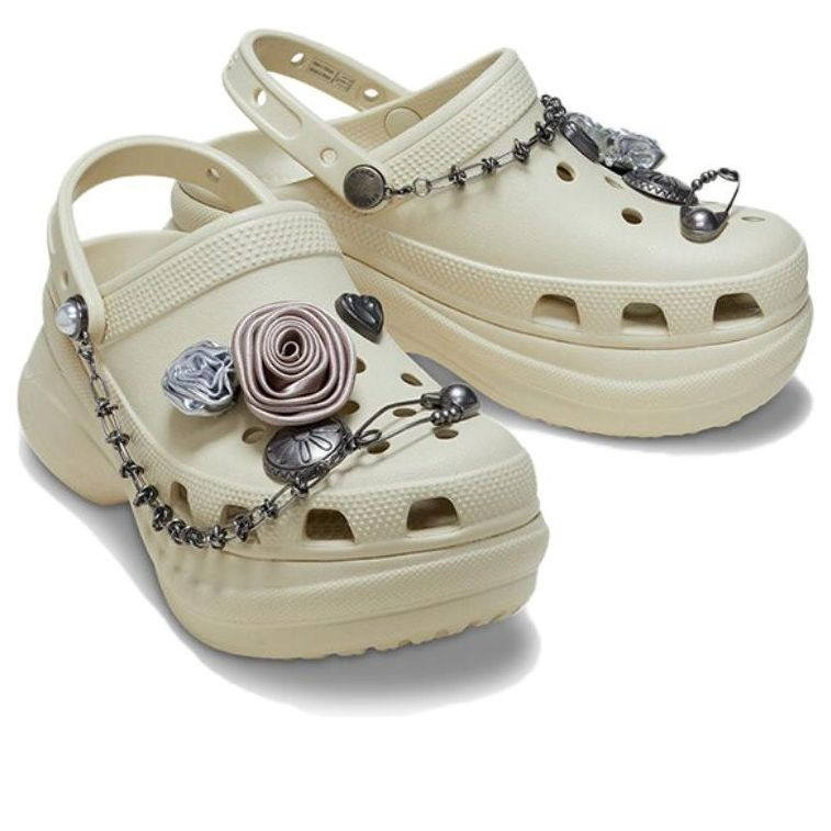 (WMNS) Crocs Bae Rebel Rose Clog 'Bone' 211532-2Y2 - 3