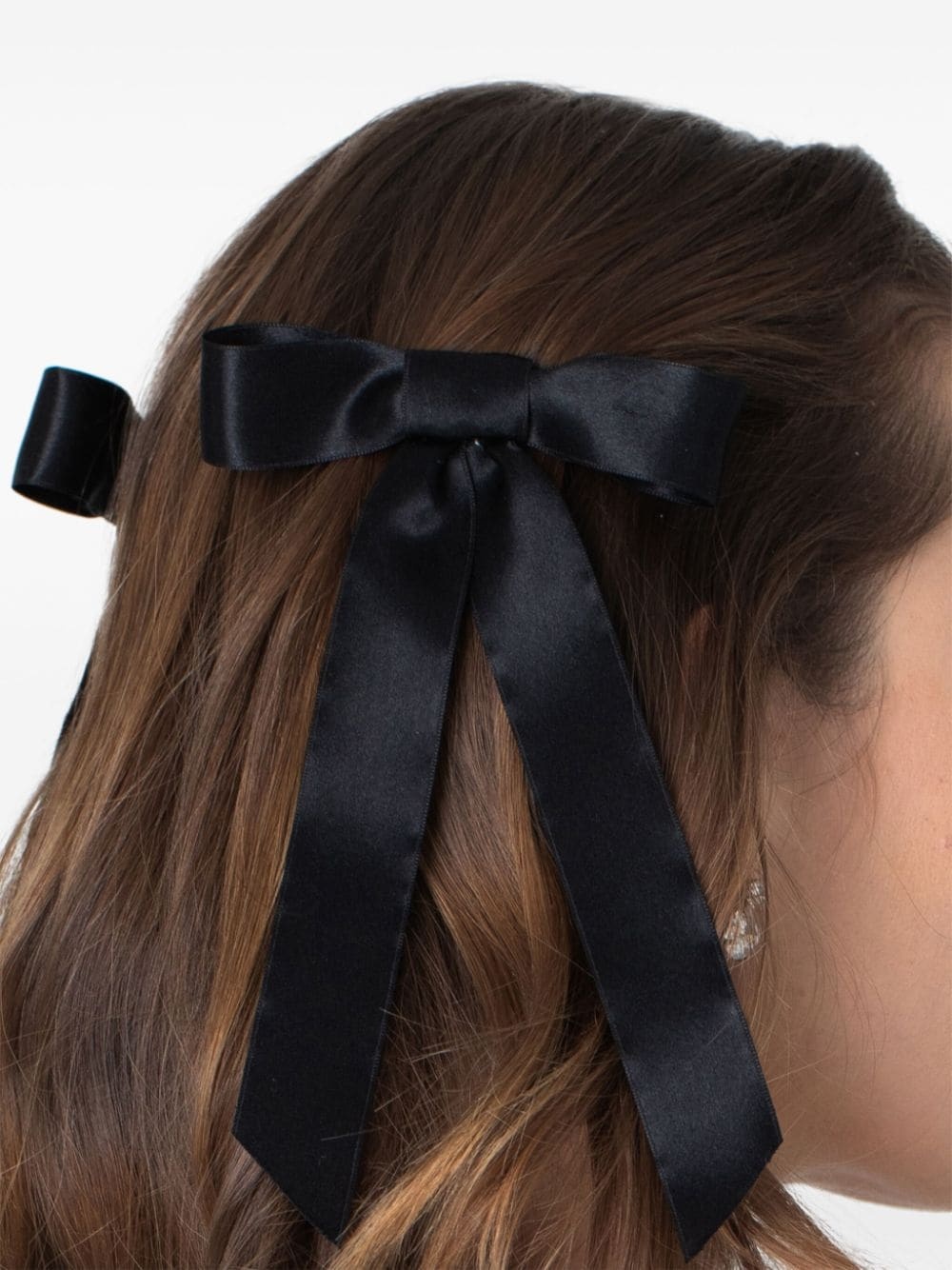 Sasha silk bow barrette - 3