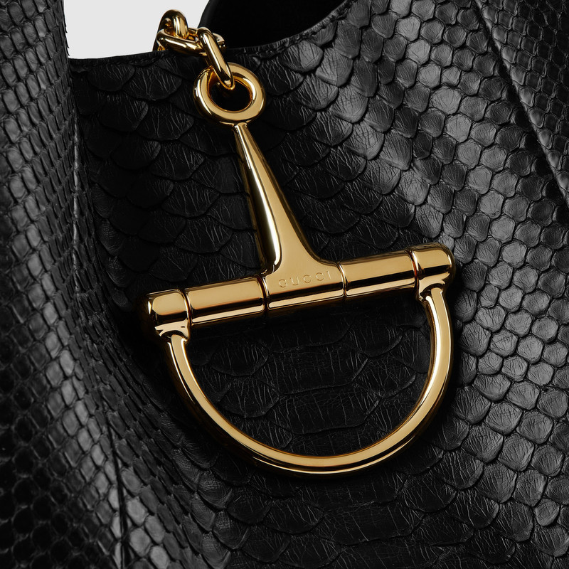Gucci Softbit python maxi shoulder bag 4