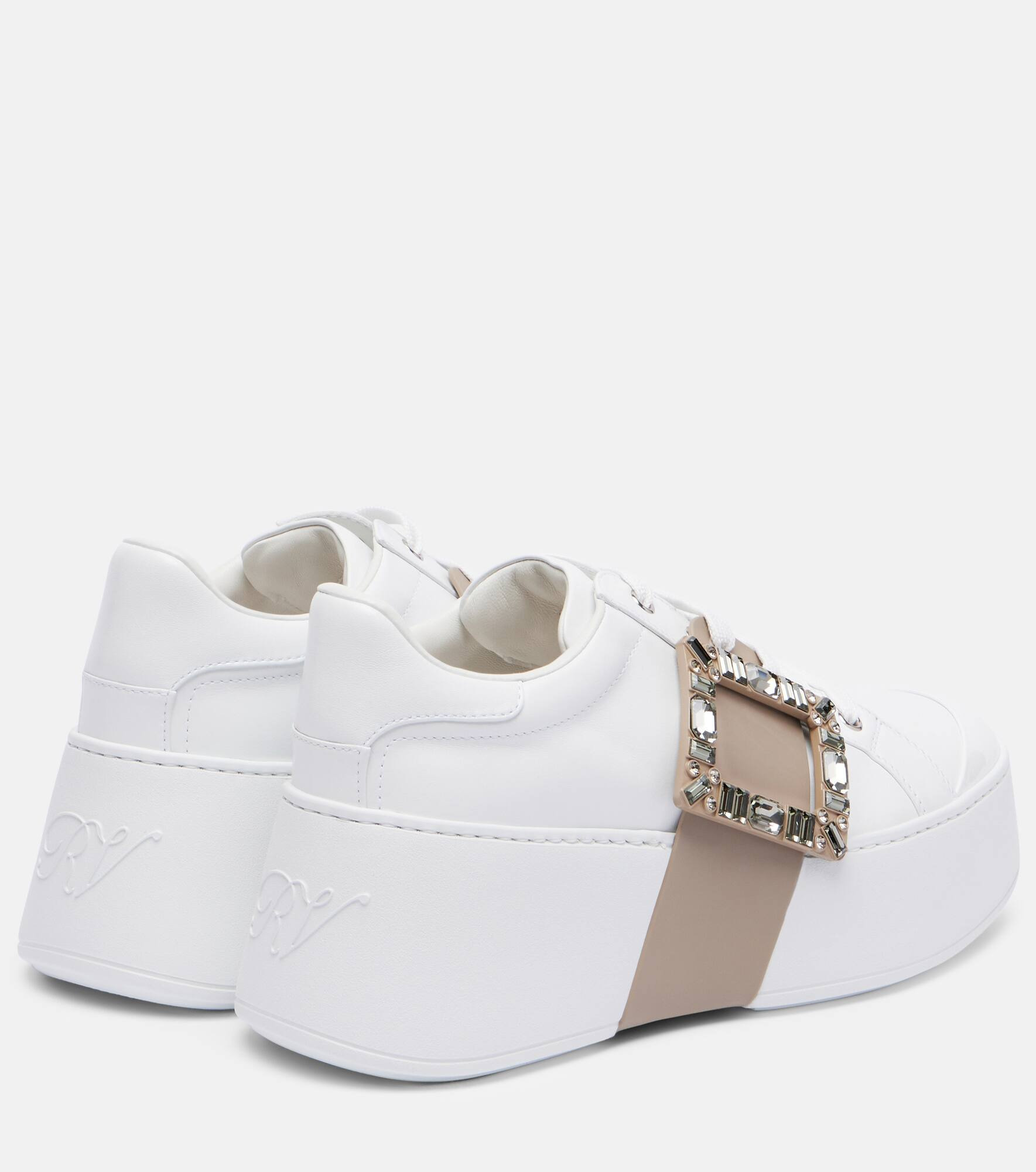 Viv' Skate embellished leather sneakers - 2
