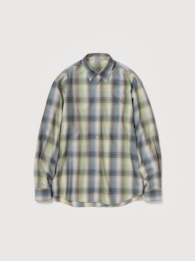 SUPER LIGHT WOOL CHECK SHIRT 1